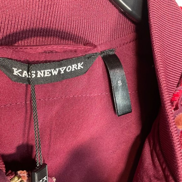 KAS of New York  Velvet burnout bomber jacket - Picture 4 of 13